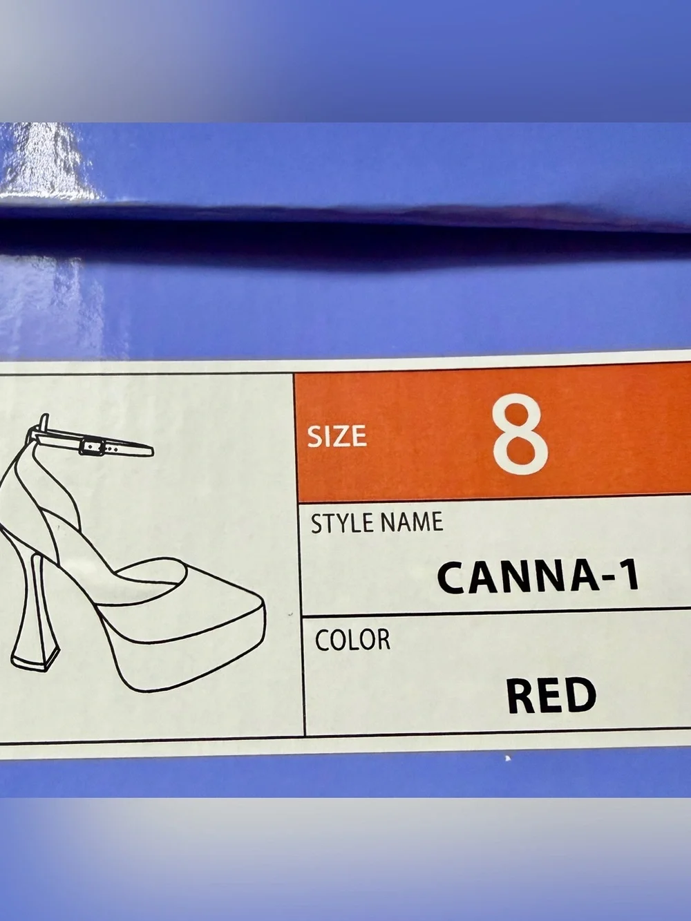 Liliana Footwear Women's Pointed Pump, Canna-1 Red Platform Heels